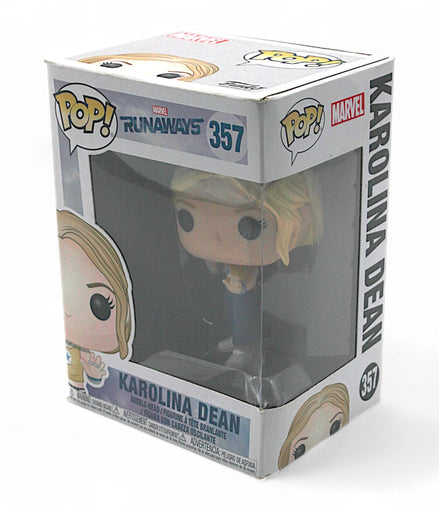 Side view of Karolina Dean Funko Pop #357 box