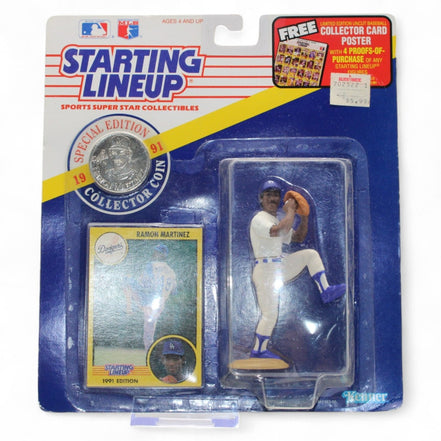 Kenner 1991 Ramon Martinez figurine in packaging with collector card and coin