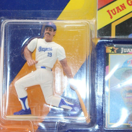 Close-up of Juan Gonzalez figure in Rangers uniform
