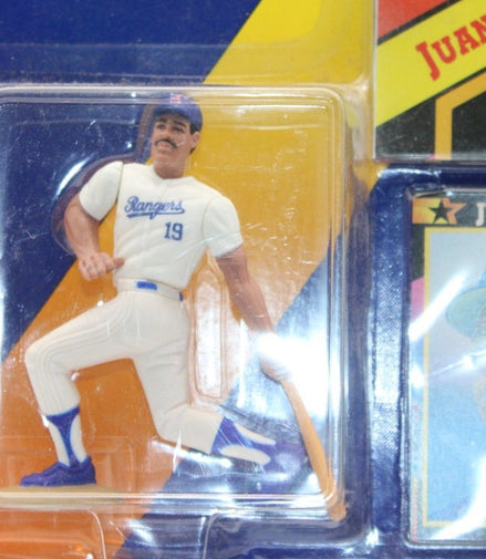 Close-up of Juan Gonzalez figure in Rangers uniform