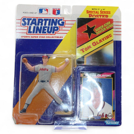Kenner 1992 Tom Glavine action figure and card set in packaging