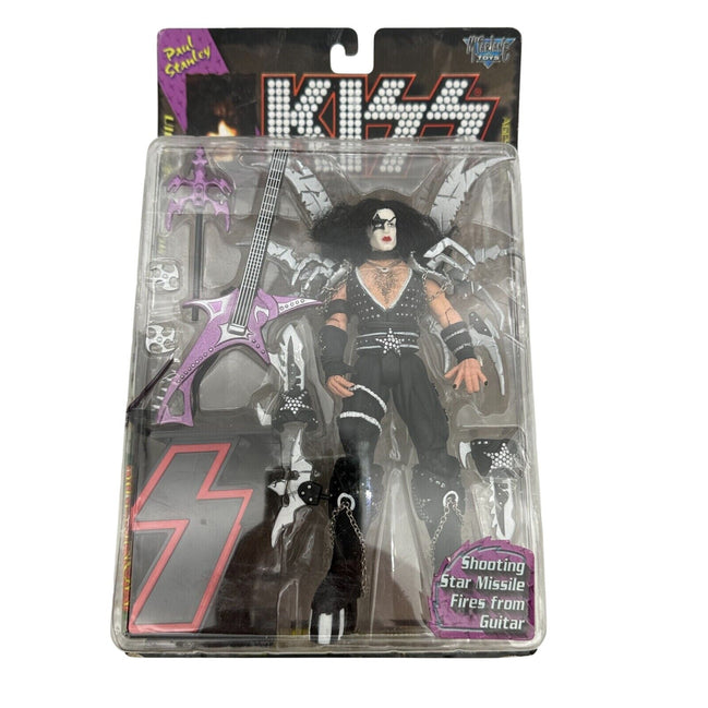 KISS Paul Stanley action figure in original packaging with Shooting Star guitar