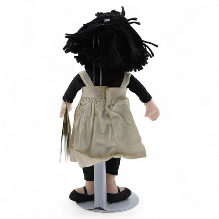 Linnea Doll with Mini Book from Monet's Garden – storybook – collectibleR&S BooksDollart inspiredblack haircloth doll3