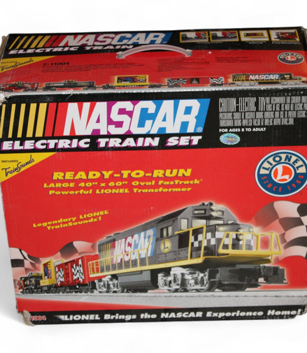 Lionel Nascar Electric Train Set 7 - 11004 Ready - To - Run With FasTrack Series - Flip Side CollectiblesTrainLionel