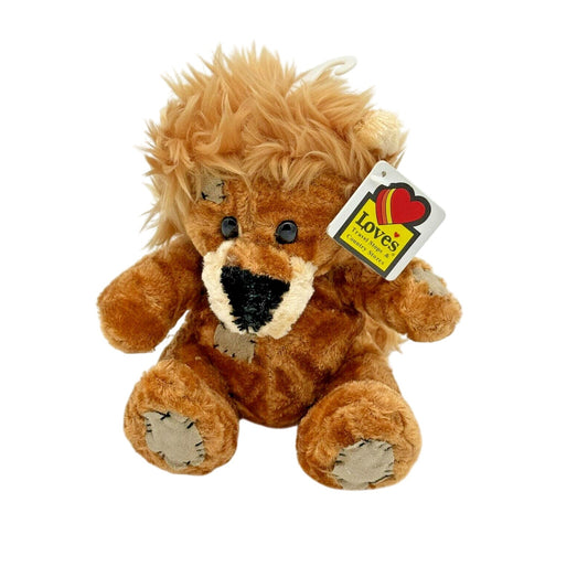 Love’s Travel Stop Patch the Lion Plush Toy – Brown Stuffed Animal with Faux Patches and Mane – Collectible Truck Stop Souvenir