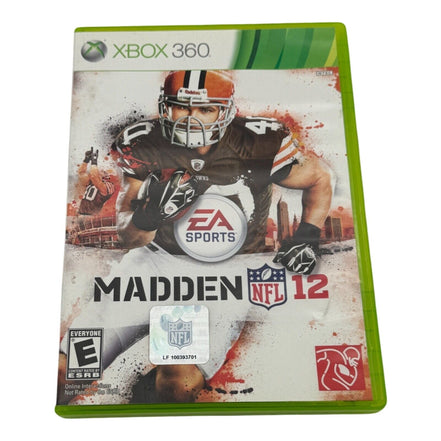 Madden NFL 12 Xbox 360 Game with Manual & Case – football game - Flip Side CollectiblesXBox 360 gameEA Sports