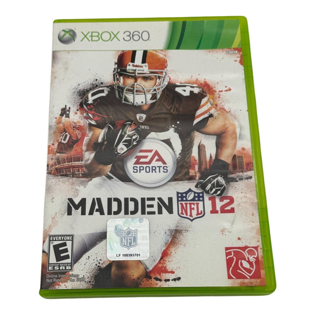 Madden NFL 12 Xbox 360 Game with Manual & Case – football game - Flip Side CollectiblesXBox 360 gameEA Sports