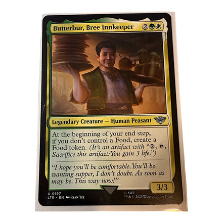 Magic: The Gathering Butterbur Bree Innkeeper card front view