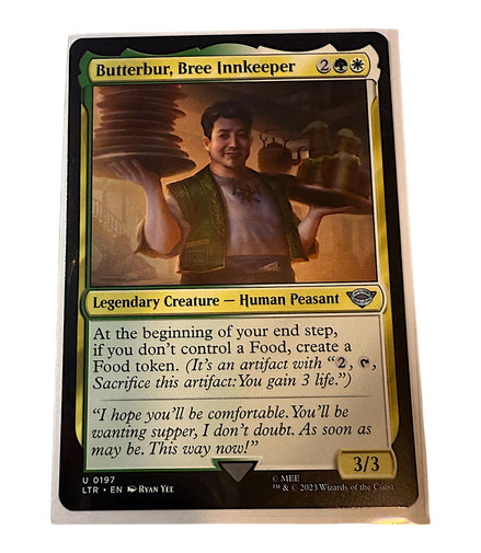 Magic: The Gathering Butterbur Bree Innkeeper card front view