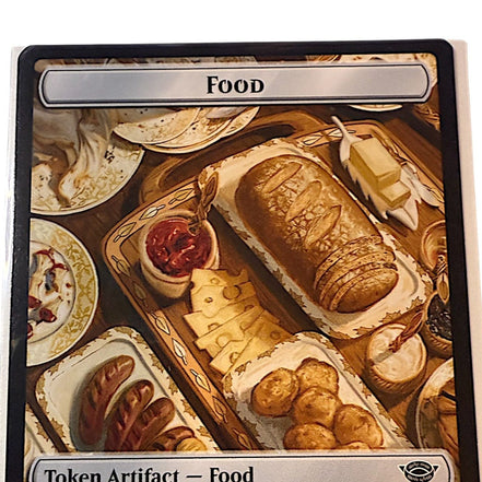 Magic: The Gathering card featuring Treasure token with gold coins and artifacts