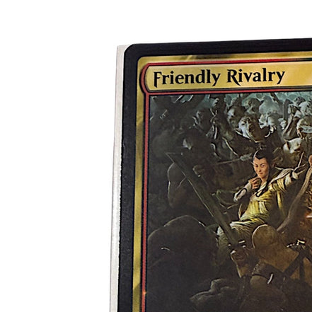 Close-up of Friendly Rivalry card artwork