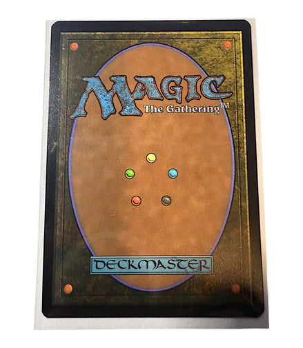 Back of Magic: The Gathering card with Deckmaster logo