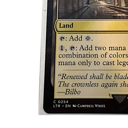 Magic: The Gathering Great Hall of the Citadel Land Card showing the card front with detailed artwork and mana symbols.