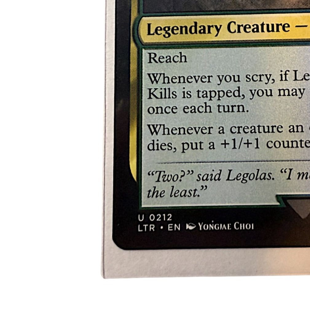 Bottom section of the Legolas card showing power and toughness