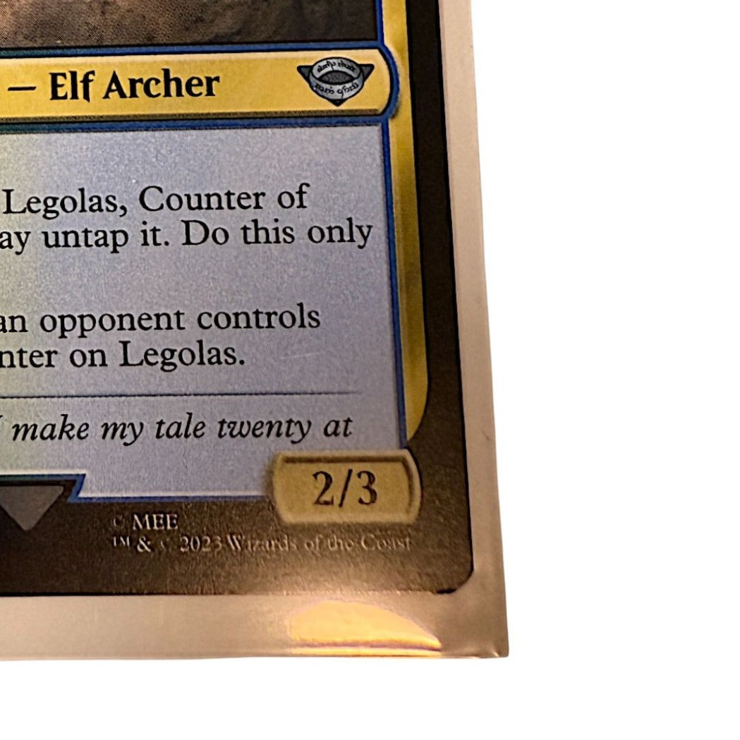 Magic: The Gathering Legolas Counter of Kills card featuring an elf archer
