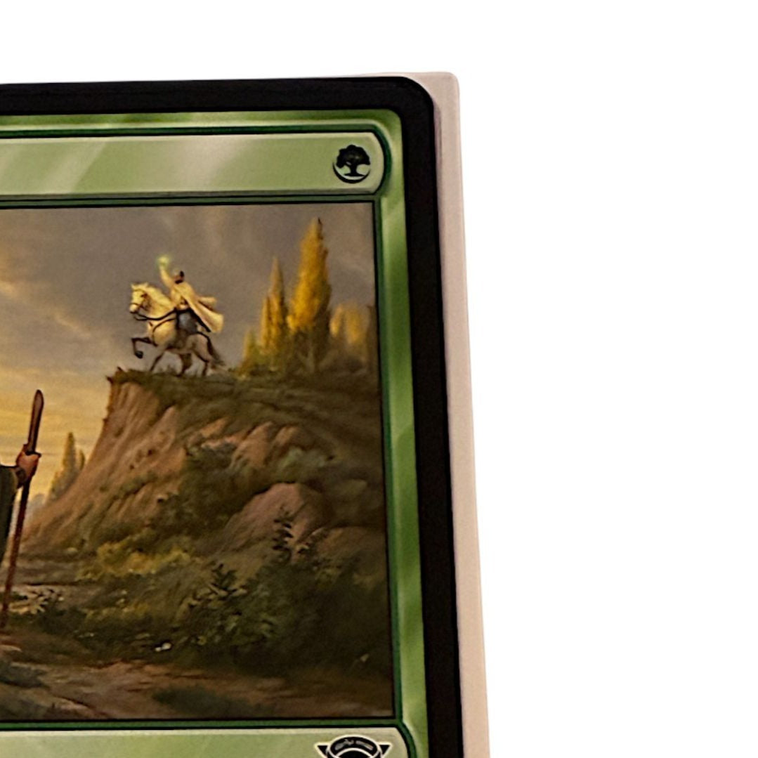 Close-up of Many Partings card text