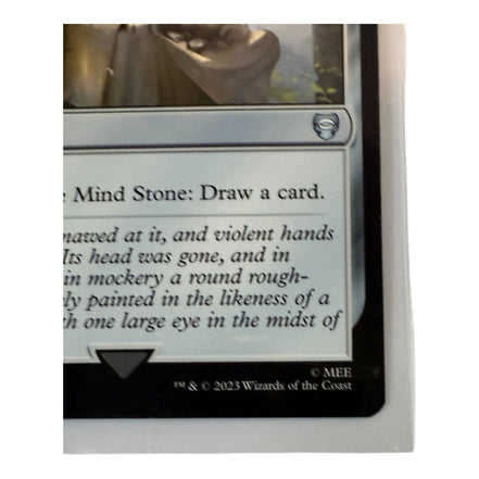 Bottom text of Mind Stone Artifact Card 2023