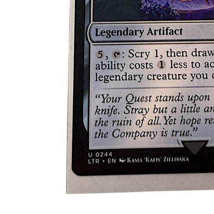 Bottom section of the Mirror of Galadriel card with ability description