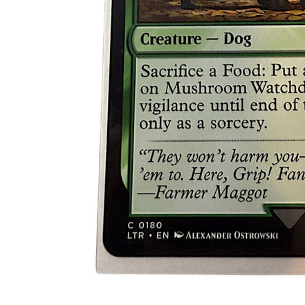 Text description of the Mushroom Watchdogs card abilities and flavor text.