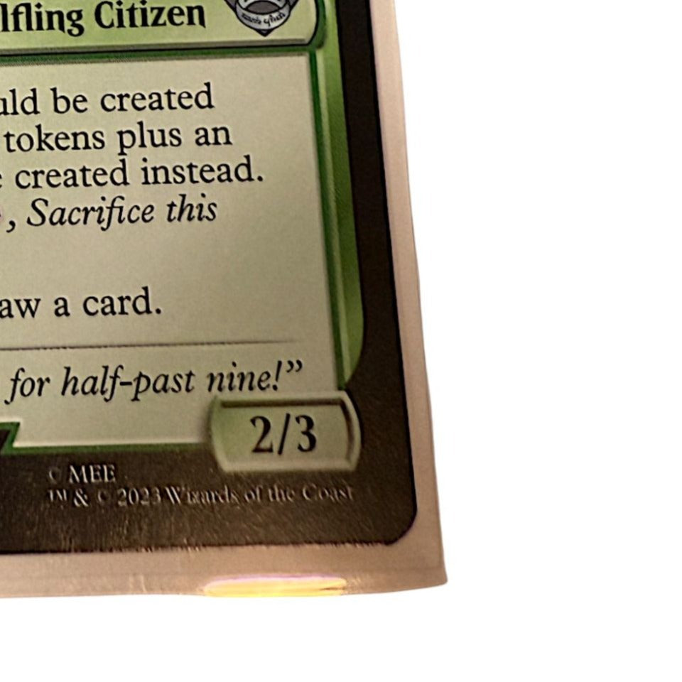 Magic: The Gathering Peregrin Took card showing a Halfling Citizen with token creation abilities.