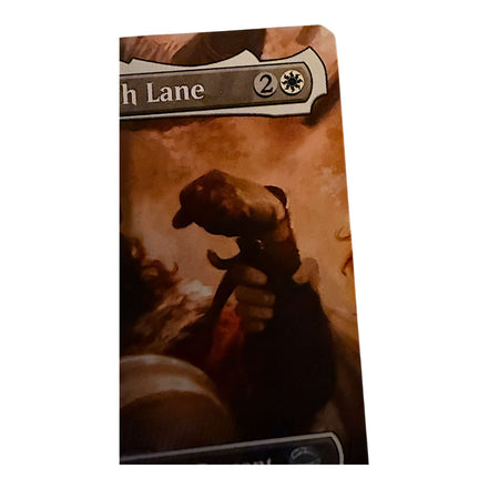 Detail of the card's mana cost and abilities