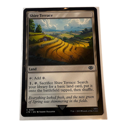 Magic: The Gathering Shire Terrace Land Card with scenic artwork