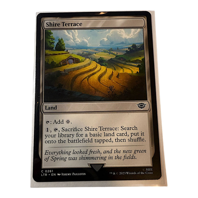 Magic: The Gathering Shire Terrace Land Card with scenic artwork