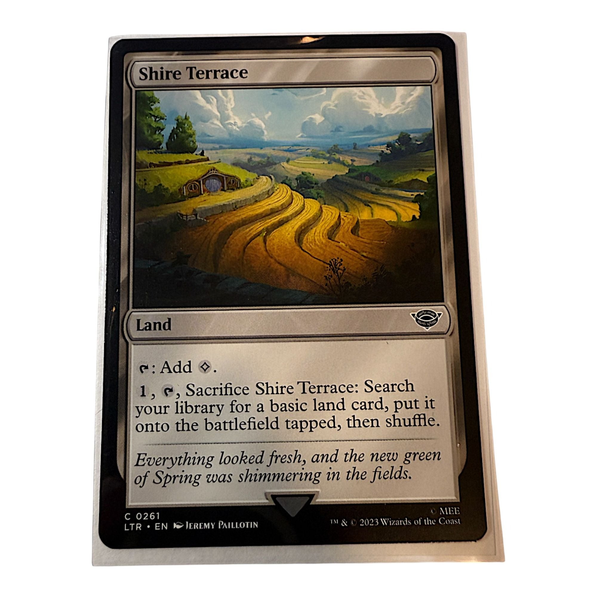 Magic: The Gathering Shire Terrace Land Card with scenic artwork