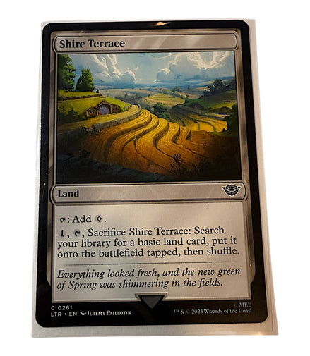 Magic: The Gathering Shire Terrace Land Card with scenic artwork
