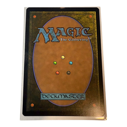 Back of Magic: The Gathering card featuring deckmaster design