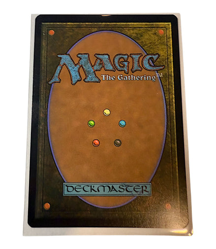 Back of Magic: The Gathering card featuring deckmaster design