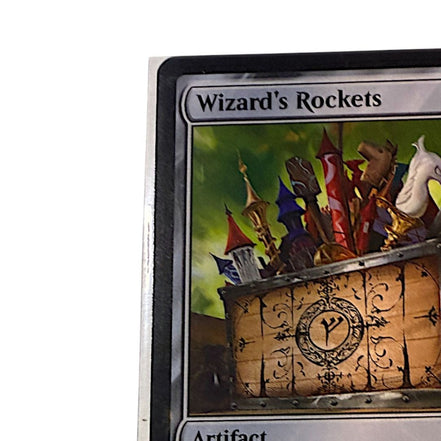 Close-up of Wizards Rockets card artwork