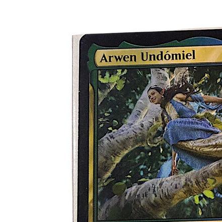 Close-up of Arwen Undómiel card showing Elf Noble details