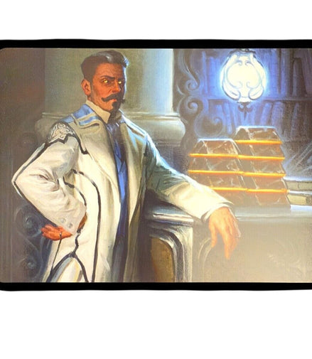 Magic The Gathering art card featuring Baron Bertram Graywater in a detailed illustration by Johan Grenier.