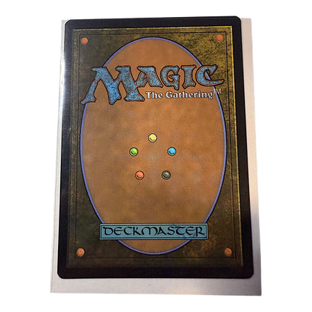Back of Magic: The Gathering card with Deckmaster logo