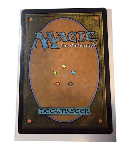 Back of Magic: The Gathering card with Deckmaster logo