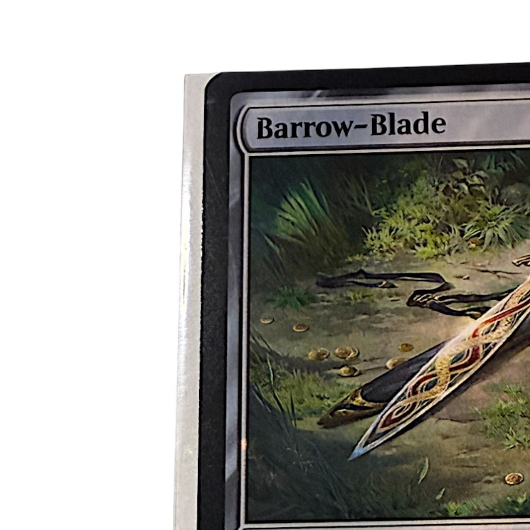 Close-up of Barrow-Blade card text and artwork