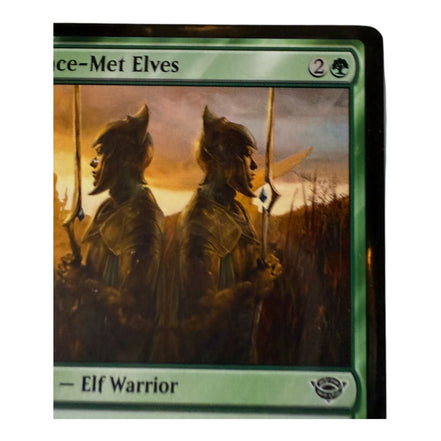 Detailed view of Chance-Met Elves card art and text