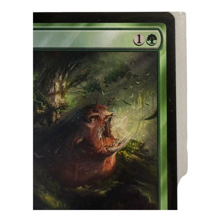 Close-up of Ent's Fury card mana cost and artwork