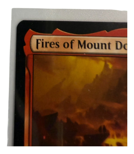 Close-up of Fires Of Mount Doom card title and artwork