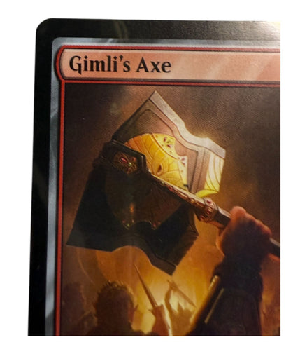 Close-up of Gimli's Axe card highlighting the axe illustration