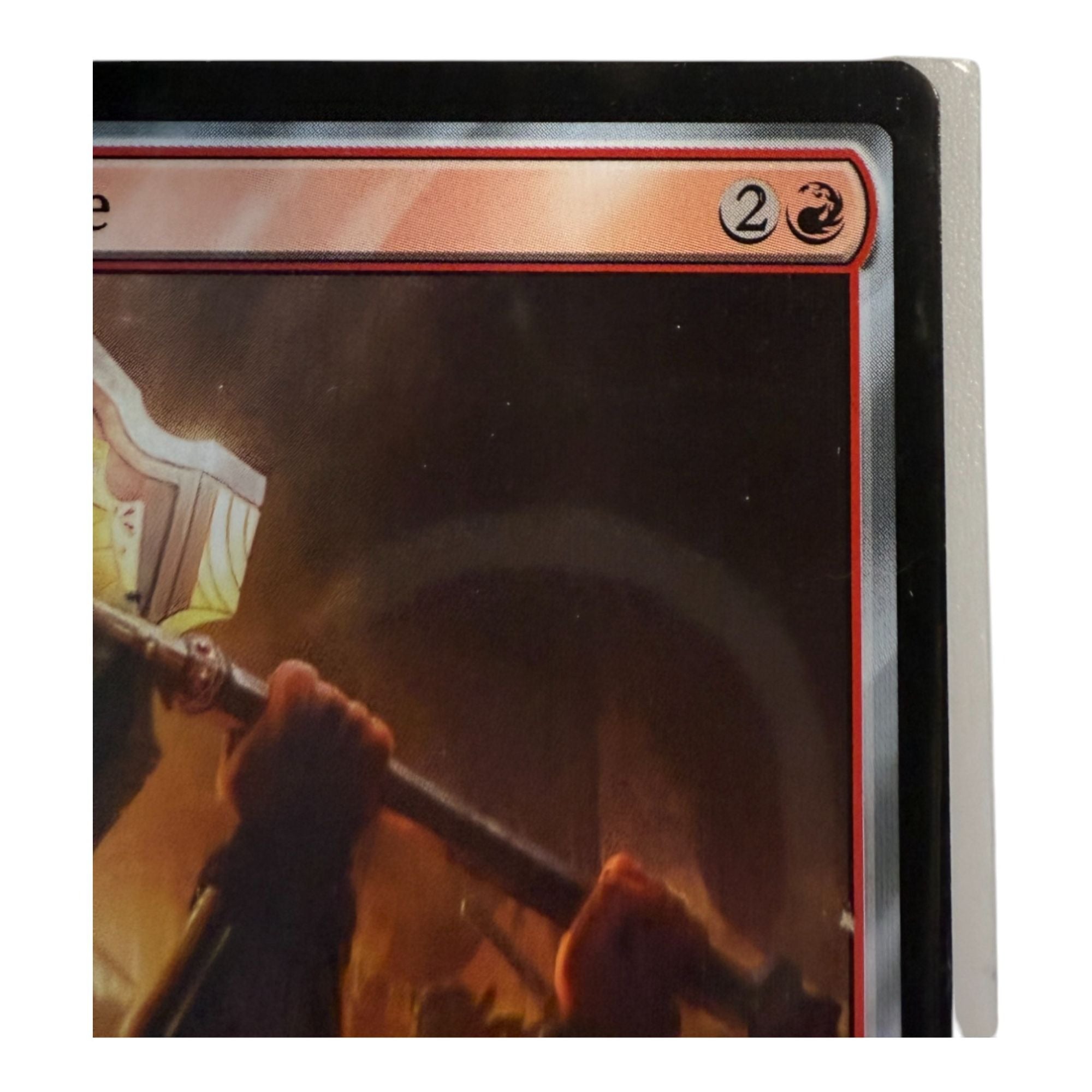 Top corner of Gimli's Axe card showing mana cost