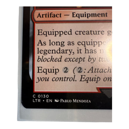 Back of Magic The Gathering card with deckmaster logo