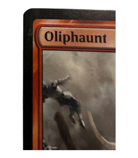 Close-up of Oliphaunt card title in Magic The Gathering