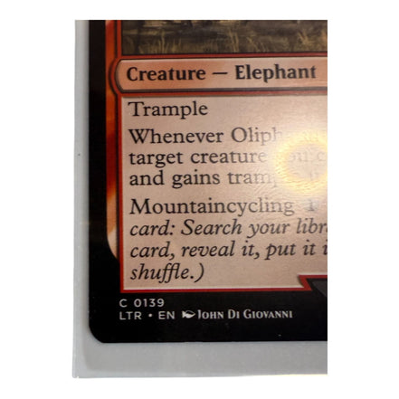 Text details of Oliphaunt card abilities in Magic The Gathering