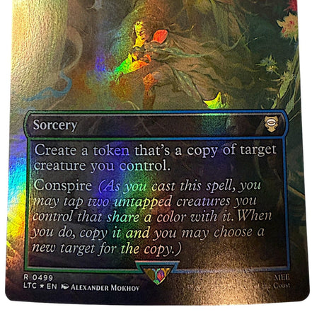 Detailed view of the card's text box highlighting the sorcery abilities.