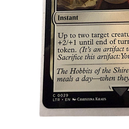 Magic The Gathering card with Tolkien-inspired design elements