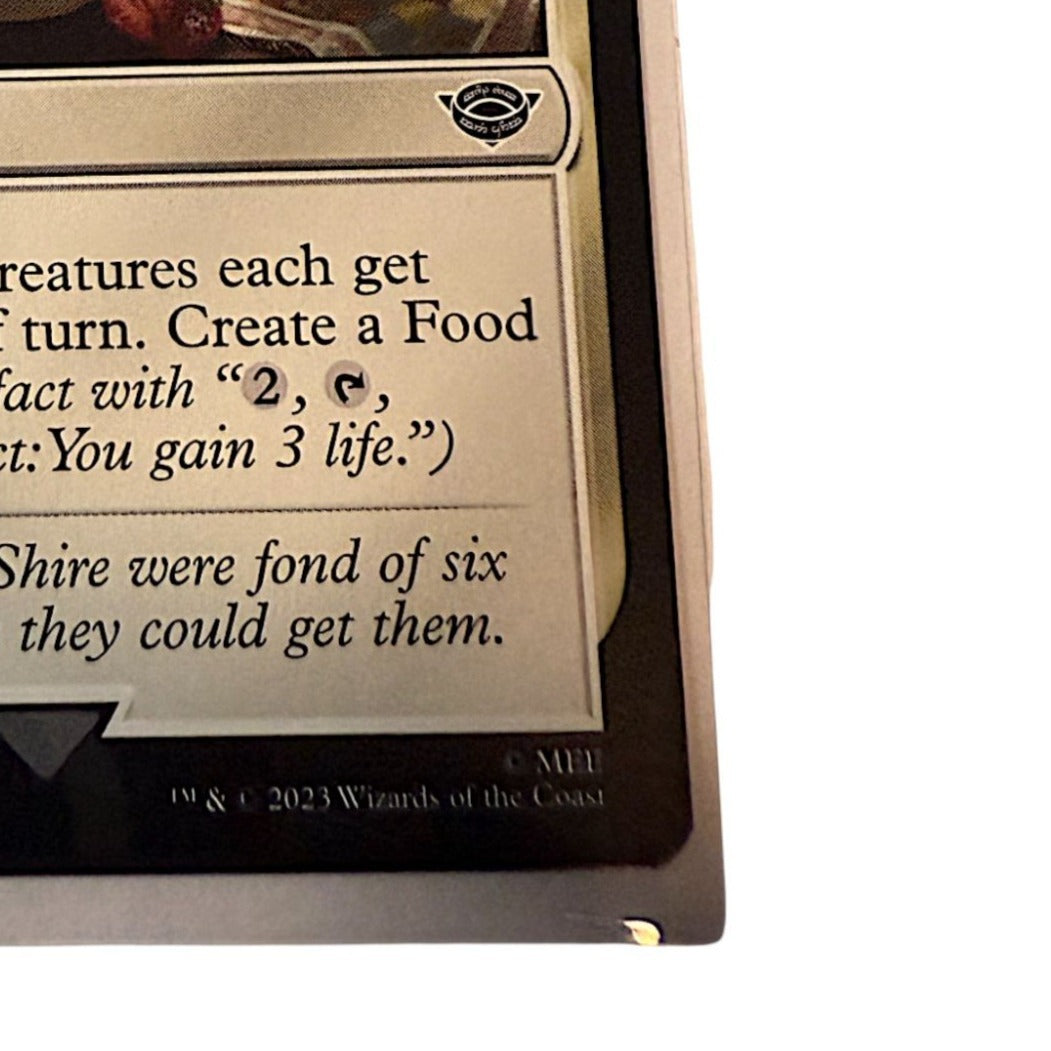 Magic The Gathering Second Breakfast Instant Card featuring a hobbit-themed breakfast scene