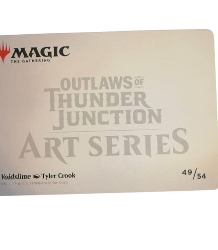Back view of the Magic The Gathering Voidslime art card from the Outlaws of Thunder Junction series