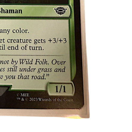 Magic The Gathering Wose Pathfinder card front view showing human shaman